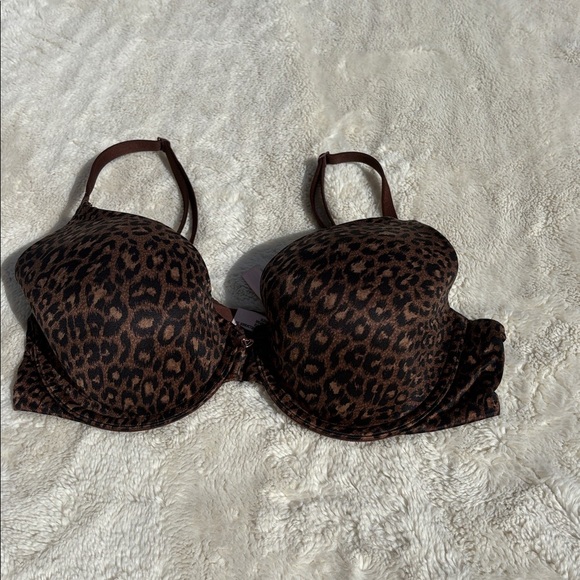 VS Body by Victoria Full Coverage Demi Bra – 34D | Leopard Print | Lift & Luxe - Picture 3 of 6